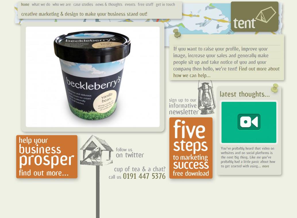 Website designer website screen capture