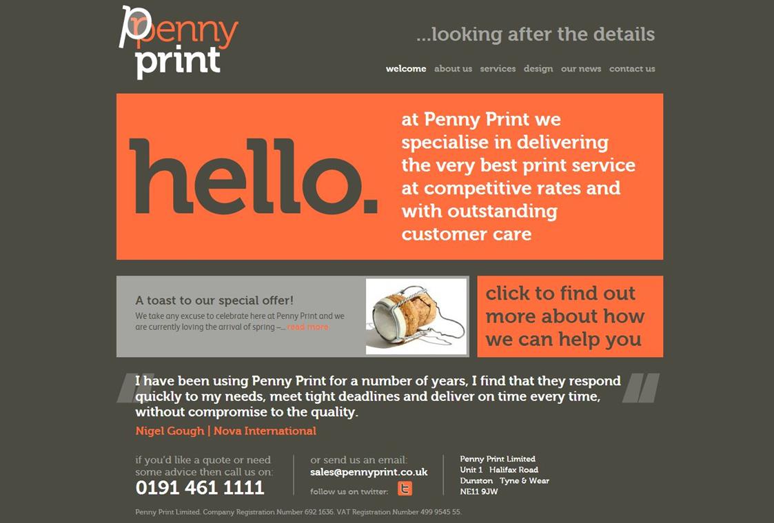 Digital Printer -WordPress website design