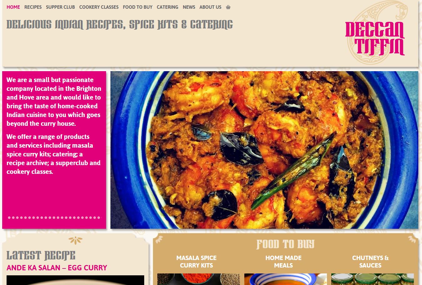 Culinary - WordPress website design